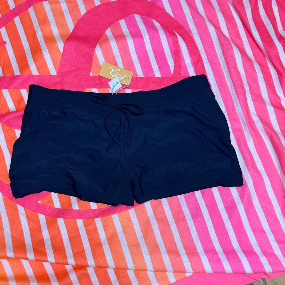 Kona Sol Black Women's Swim Shorts